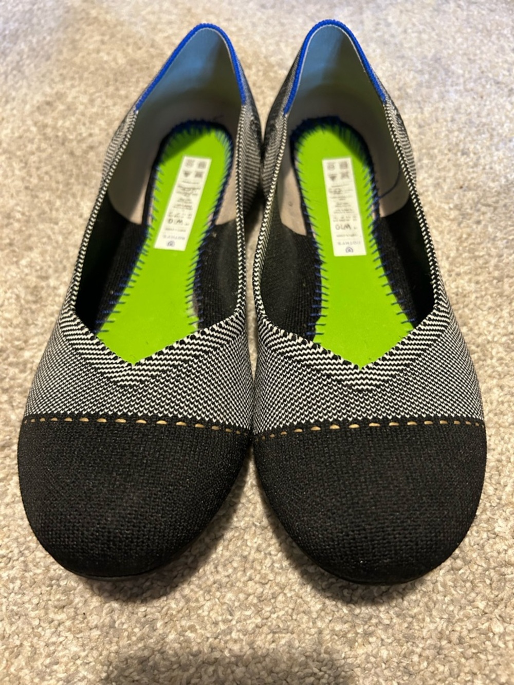 Rothy’s Black & Grey Ballet Flats